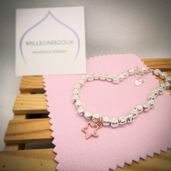 Braccialetto Cubetti con Ciondolo