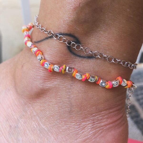 Cavigliera Mini Cubotti Multicolor