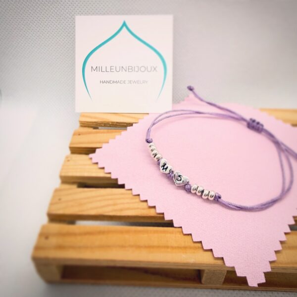 Mini doppio Cuore inciso con rondelle