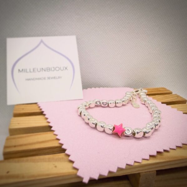 Braccialetto Cubetto Silver con Passante